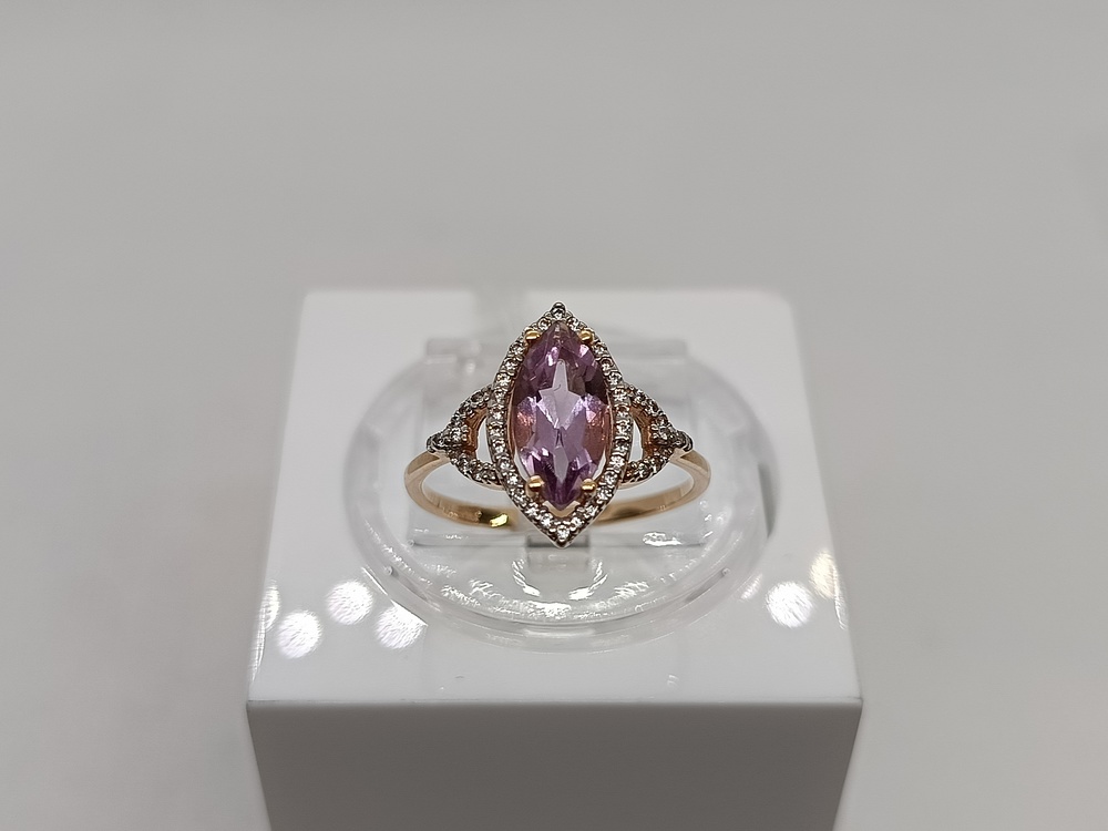 КОЛКМИ585 КОЛЬЦО С КАМНЯМИ (Au 585)