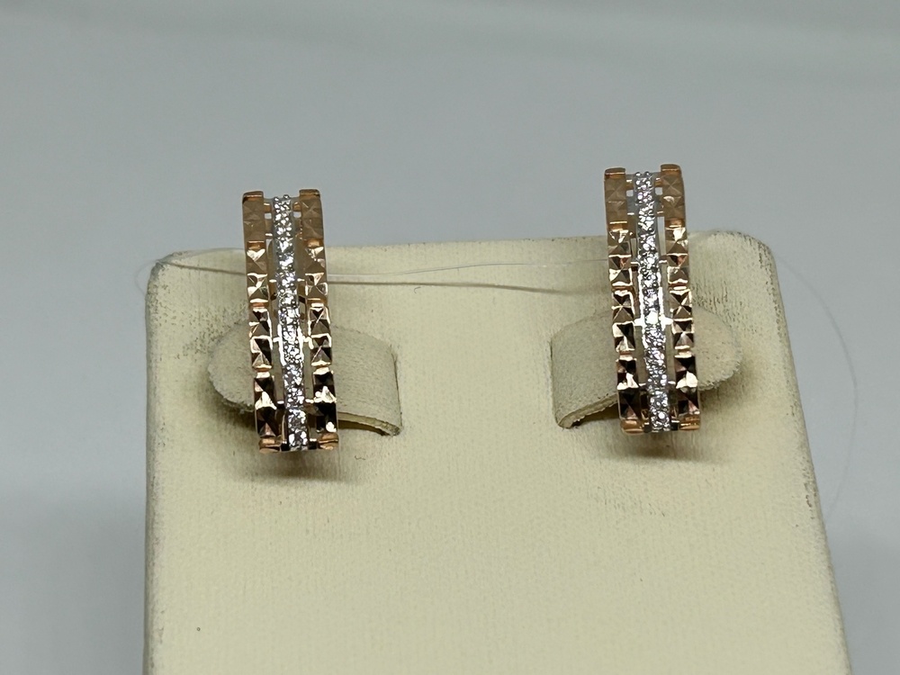 СЕРЬГИ С КАМНЯМИ (Au 585)