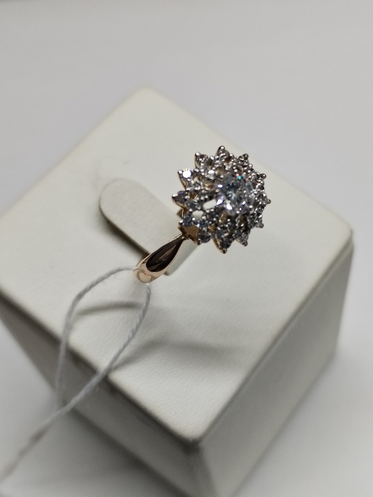 КОЛКМИ585 КОЛЬЦО С КАМНЯМИ (Au 585)