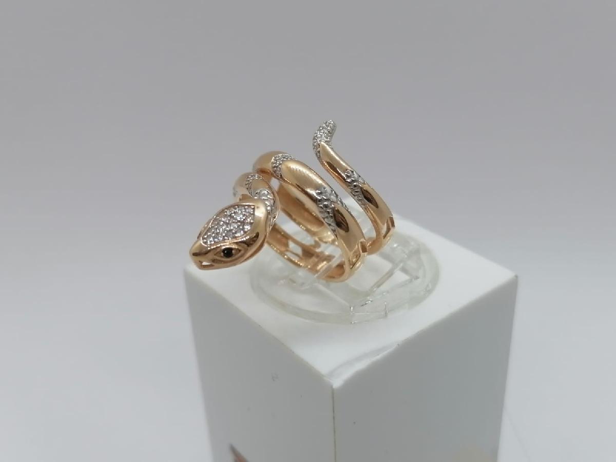 КОЛЬЦО С КАМНЯМИ (Au 585)