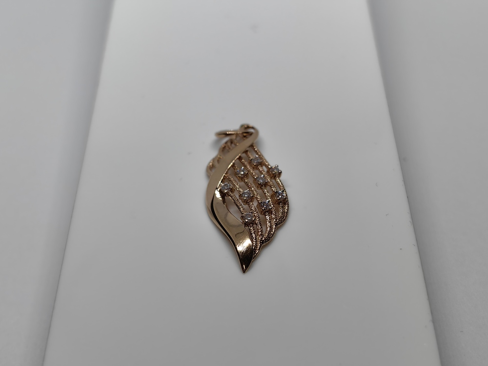 ПОДКМИ585 ПОДВЕСКА С КАМНЯМИ (Au 585)