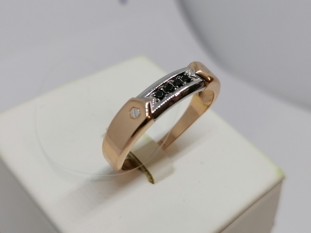 КОЛЬЦО С КАМНЯМИ (Au 585)