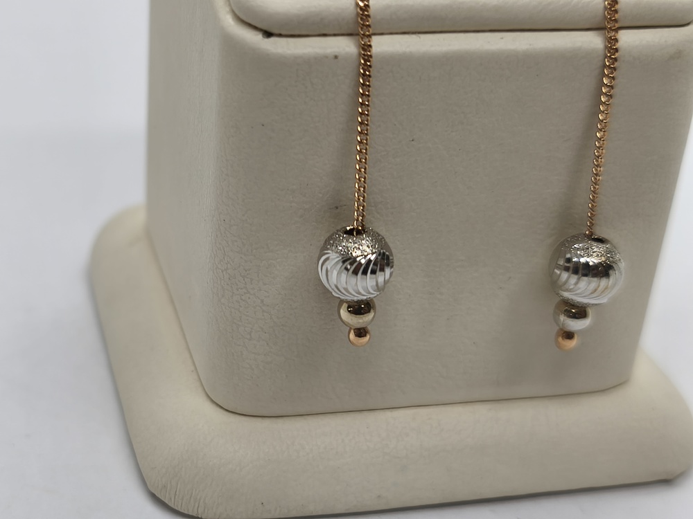 СЕРЬГИ БЕЗ КАМНЯ (Au 585)