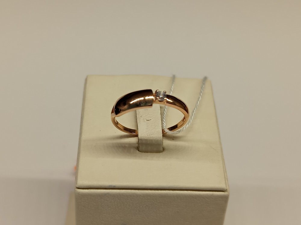 КОЛКМ585 КОЛЬЦО С КАМНЕМ (Au 585)