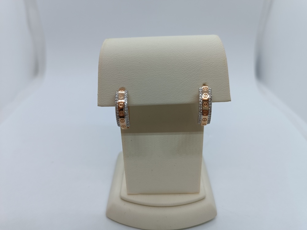 С5006 СЕРЬГИ С КАМНЯМИ (Au 585)