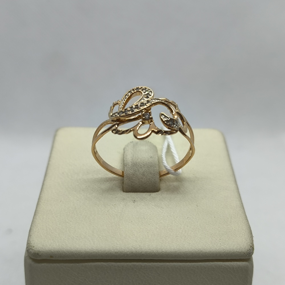 КОЛЬЦО С КАМНЯМИ (Au 585)