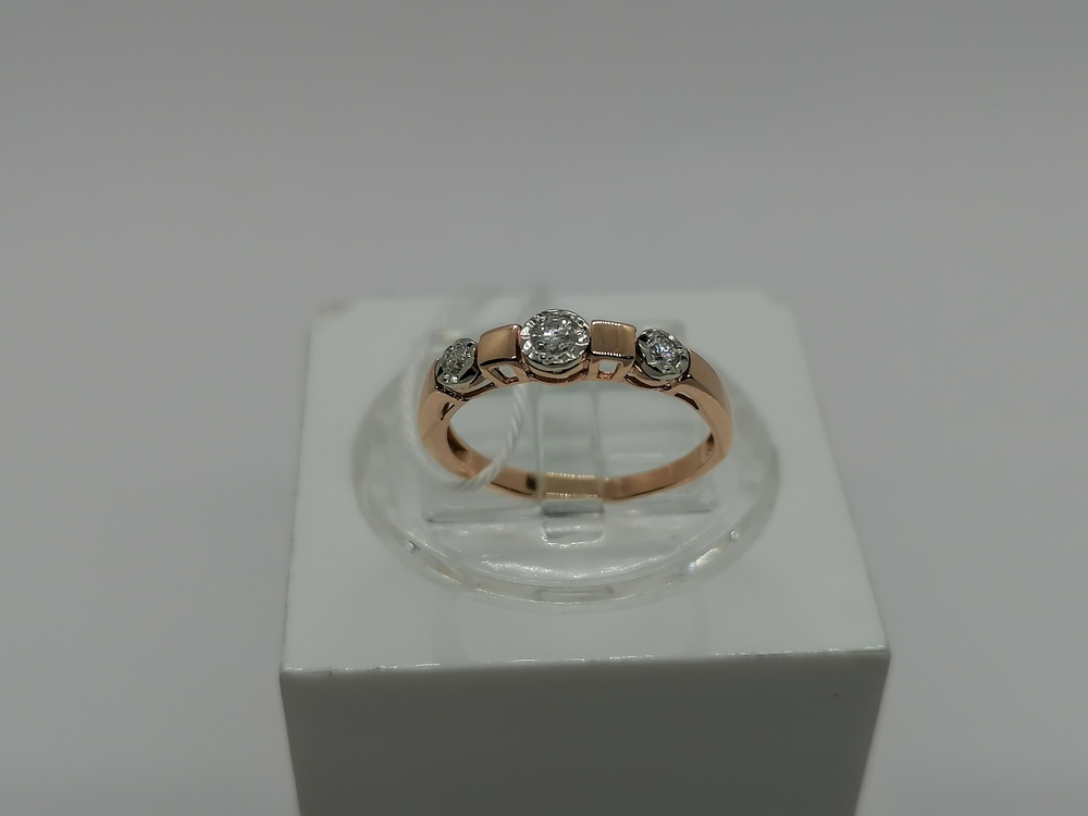 КОЛЬЦО БРИЛЛИАНТ Au 585