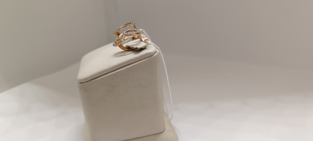 СКМИ585 СЕРЬГИ С КАМНЯМИ (Au 585)