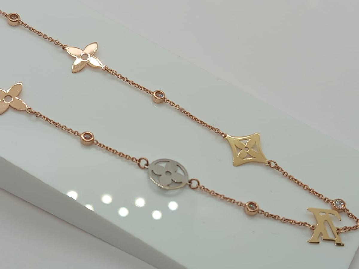 КОЛЬЕ С КАМНЯМИ (Au 585)