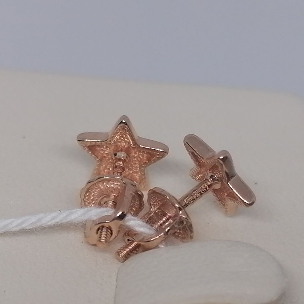 СБКМ585 СЕРЬГИ БЕЗ КАМНЯ (Au 585)