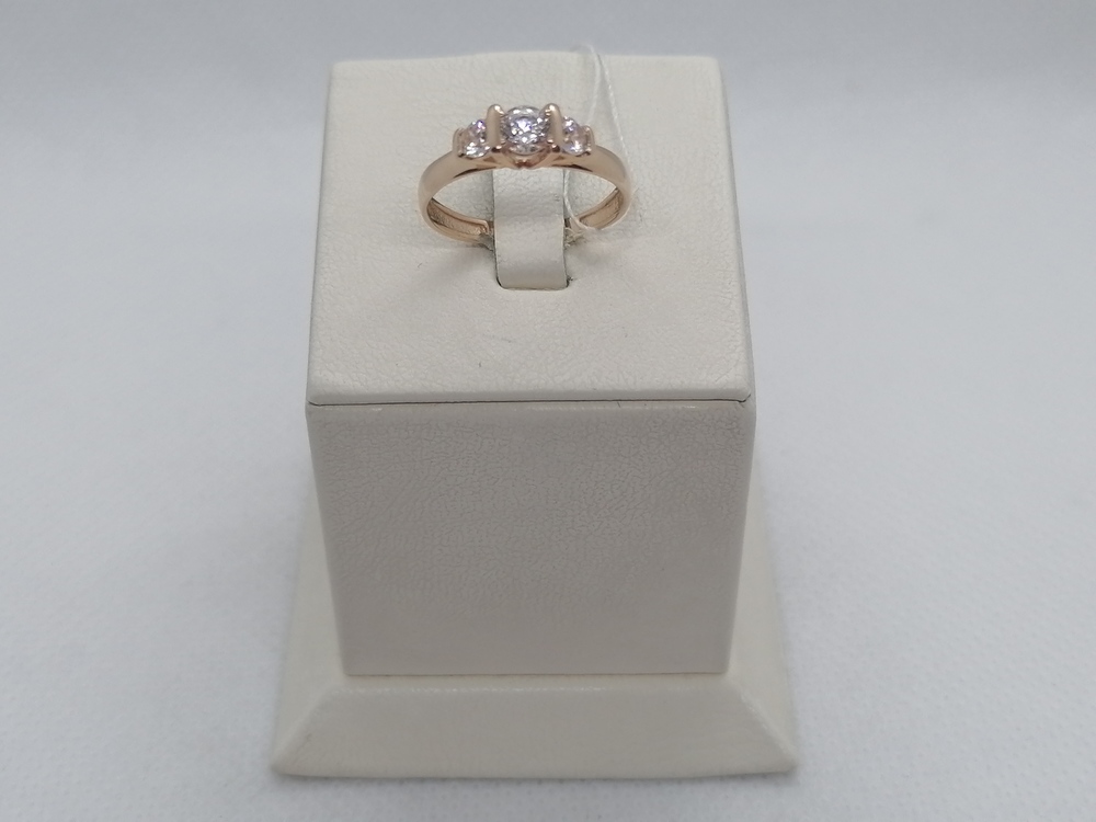 КОЛЬЦО С КАМНЯМИ (Au 585)