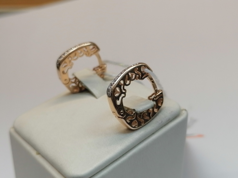 СЕРЬГИ С КАМНЯМИ (Au 585)