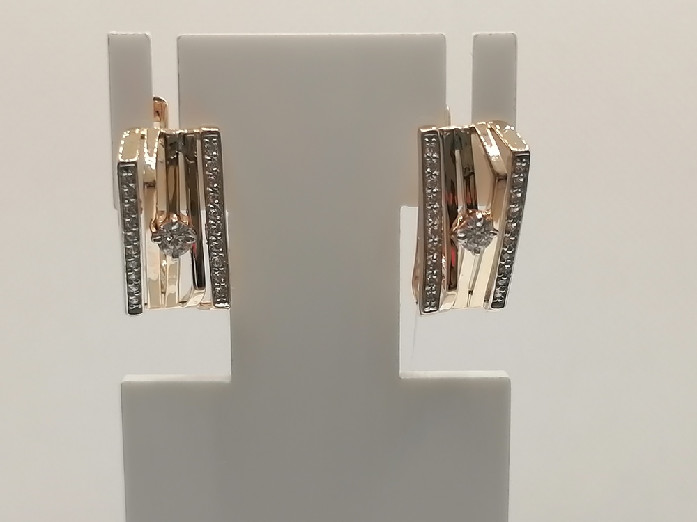 СЕРЬГИ С КАМНЯМИ (Au 585)