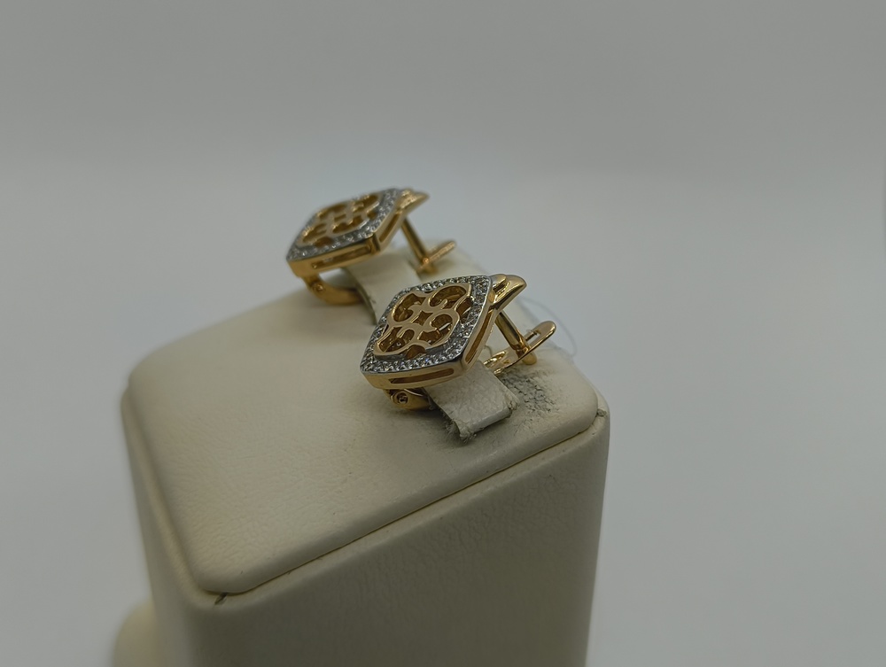 СЕРЬГИ С КАМНЯМИ (Au 585)