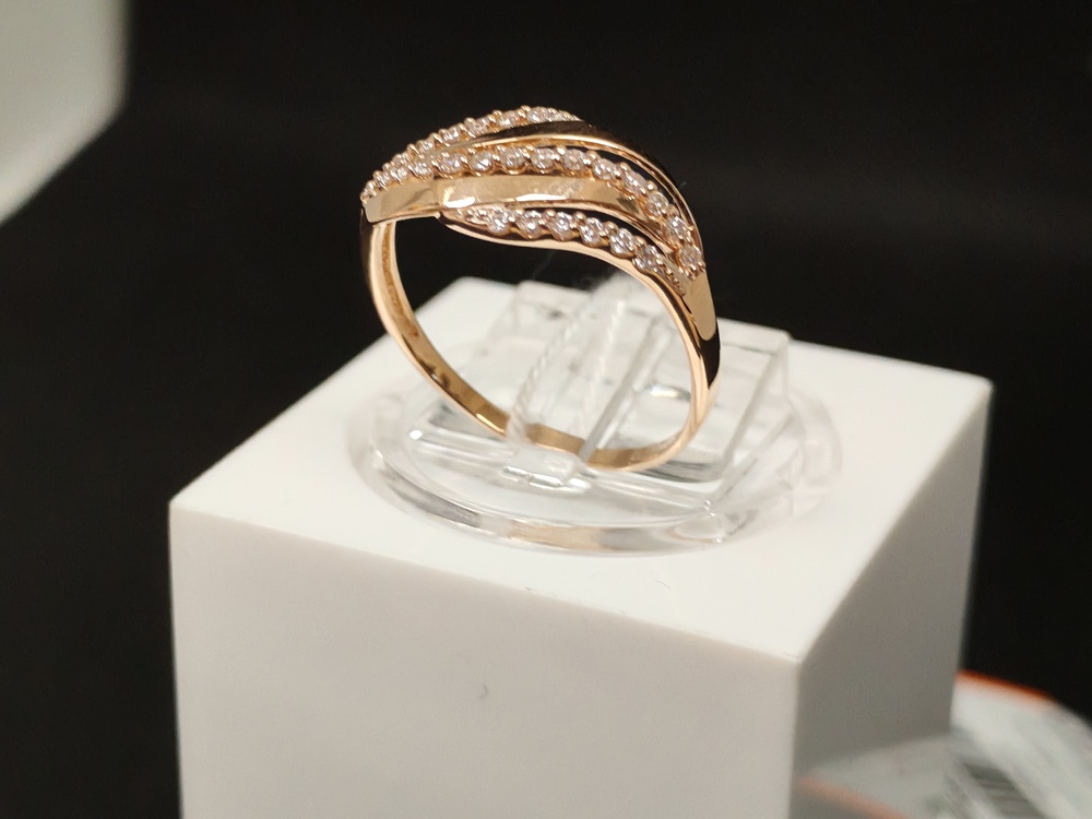 КОЛКМИ585 КОЛЬЦО С КАМНЯМИ (Au 585)