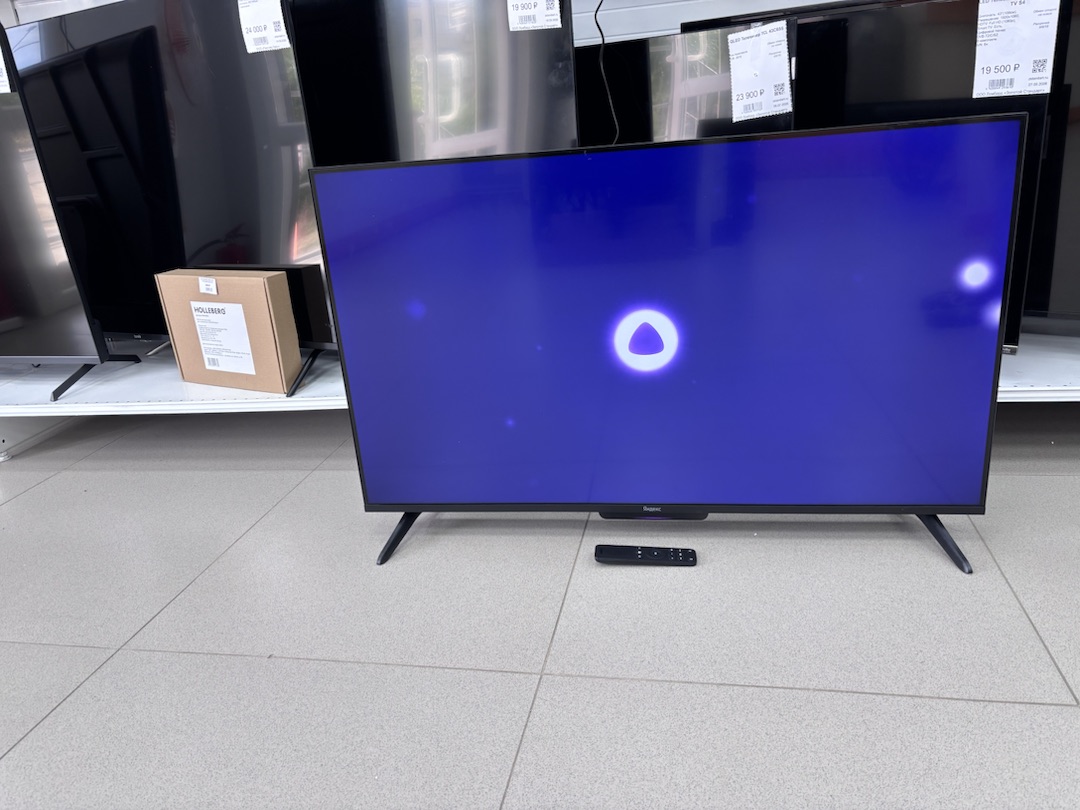 LED Телевизор Яндекс ТВ Станция Бейсик  43" 4K UHD,