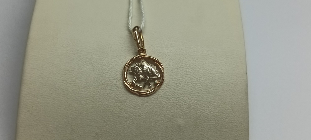 ПОДЗЗТ585 ПОДВЕСКА ЗНАК ЗОДИАКА ТЕЛЕЦ (Au 585) ПОДЗЗТ585 ПОДВЕСКА ЗНАК ЗОДИАКА ТЕЛЕЦ (Au 585)