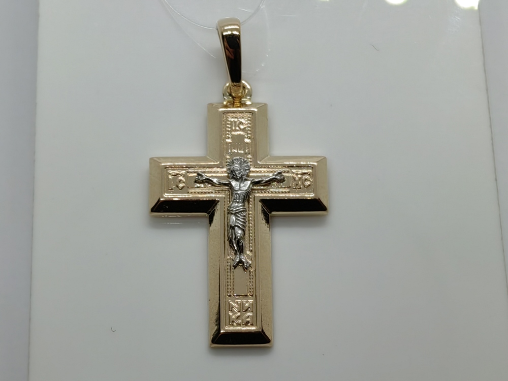 ПОДВЕСКА КРЕСТ без камня (Au 585)