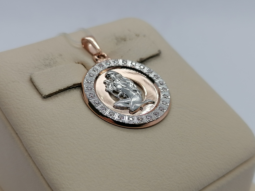 ПОДВЕСКА ЗНАК ЗОДИАКА ДЕВА (Au 585)