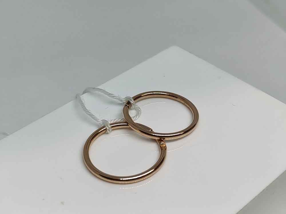 СКОН585 СЕРЬГИ КОНГО (Au 585)