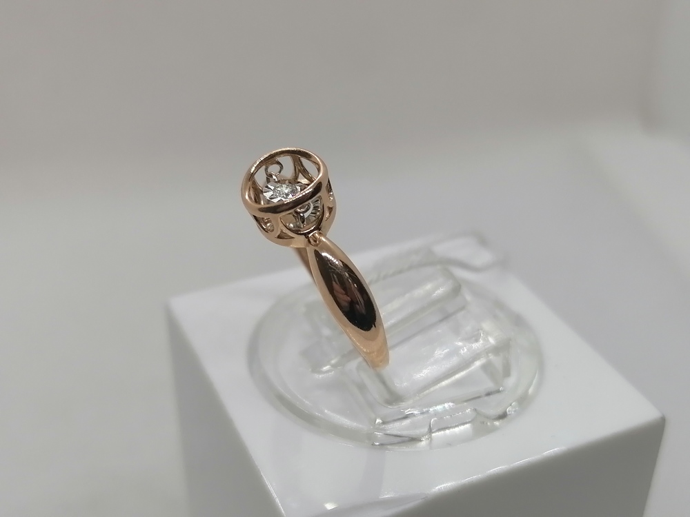 КОЛЬЦО БРИЛЛИАНТ Au 585