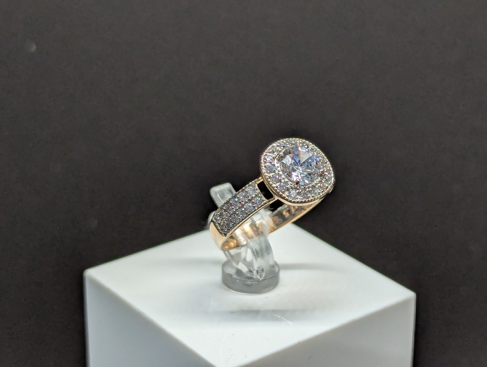 КОЛКМИ585 КОЛЬЦО С КАМНЯМИ (Au 585)