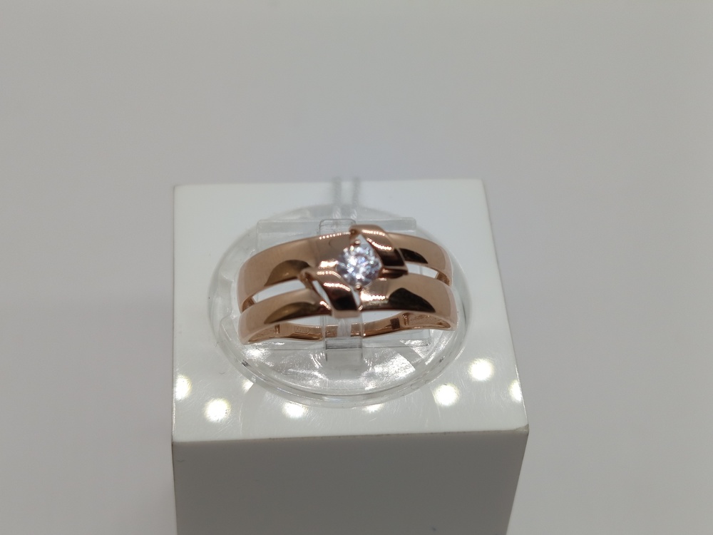 КОЛКМ585 КОЛЬЦО С КАМНЕМ (Au 585)