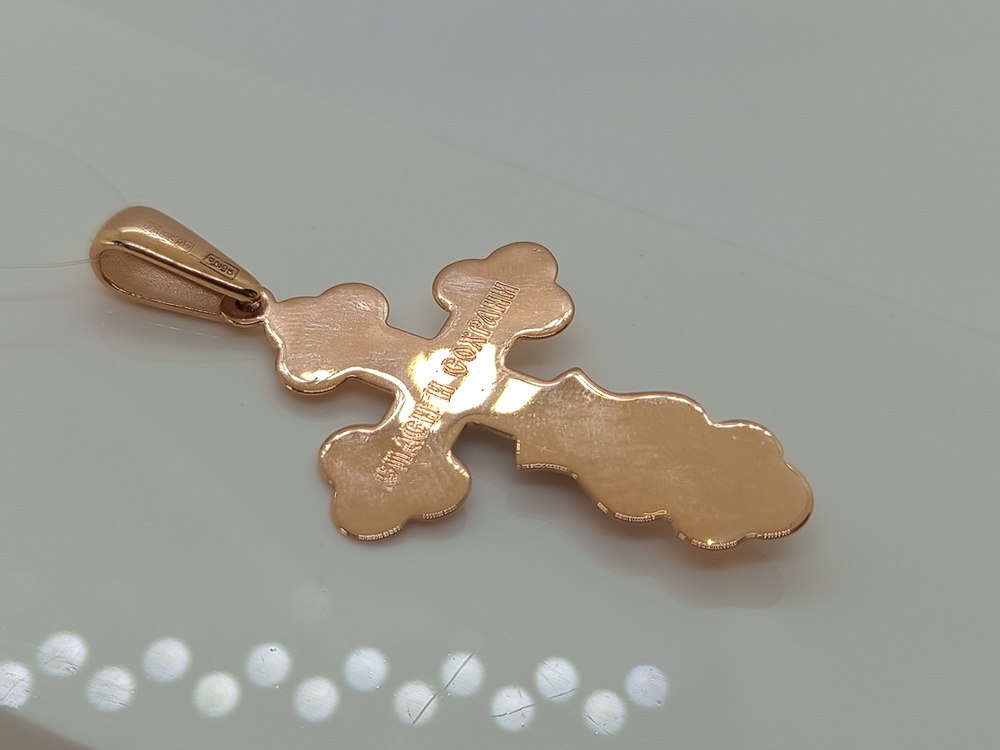 ПОДВЕСКА КРЕСТ без камня (Au 585)