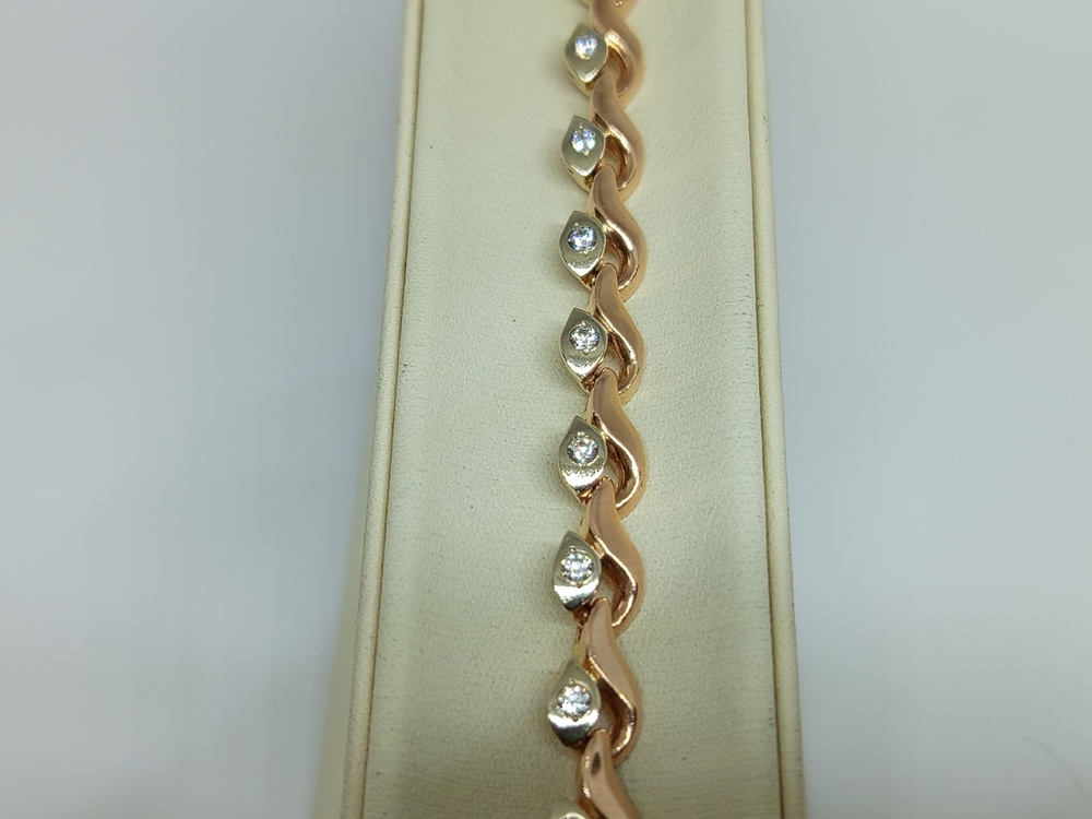 БРАСЛЕТ С КАМНЯМИ (Au 585)