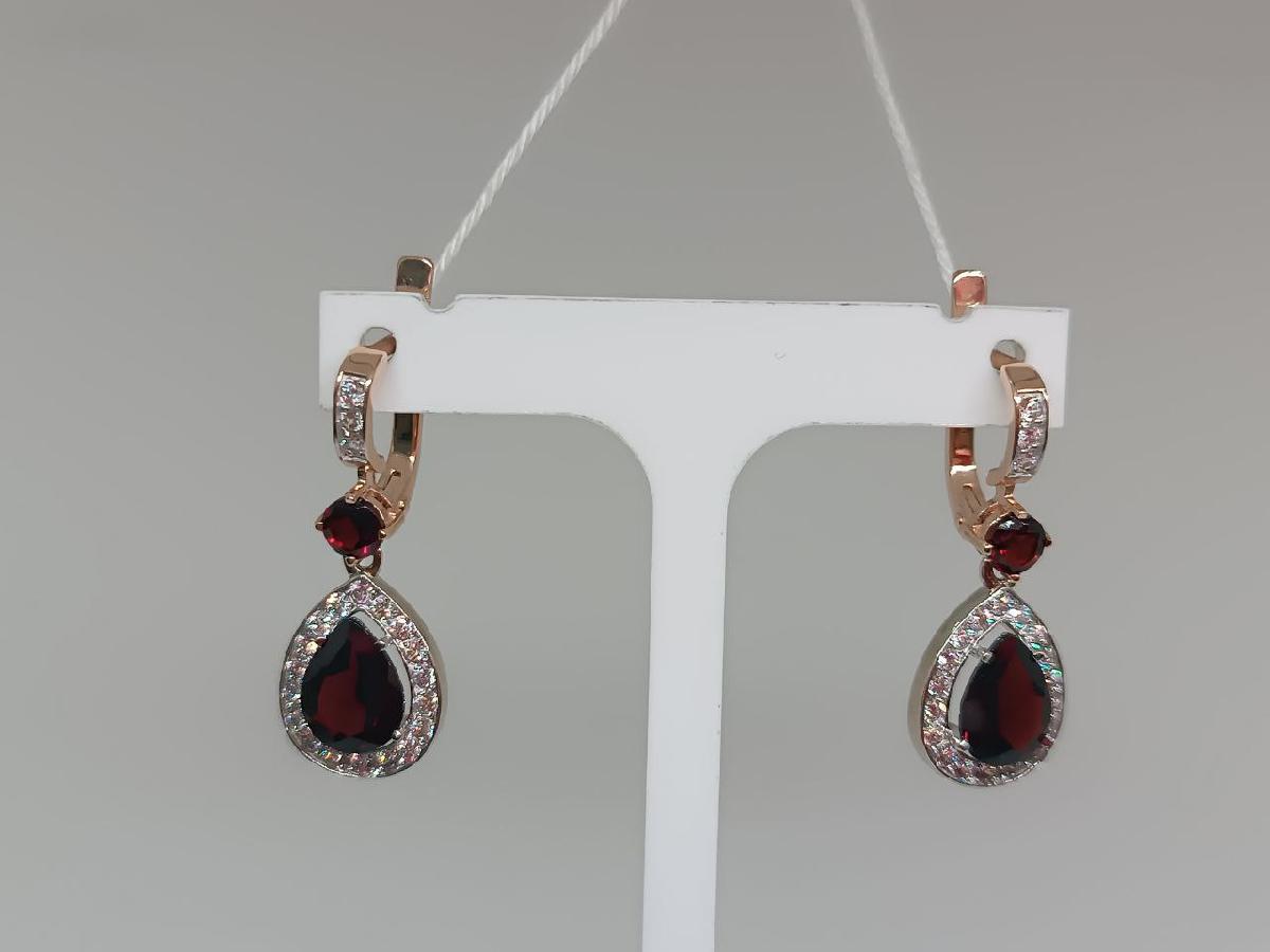 СЕРЬГИ С КАМНЯМИ (Au 585)