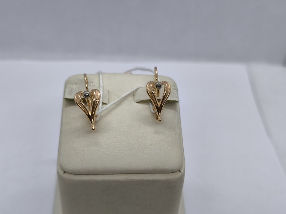 СБКМ583 СЕРЬГИ БЕЗ КАМНЯ (Au 583)