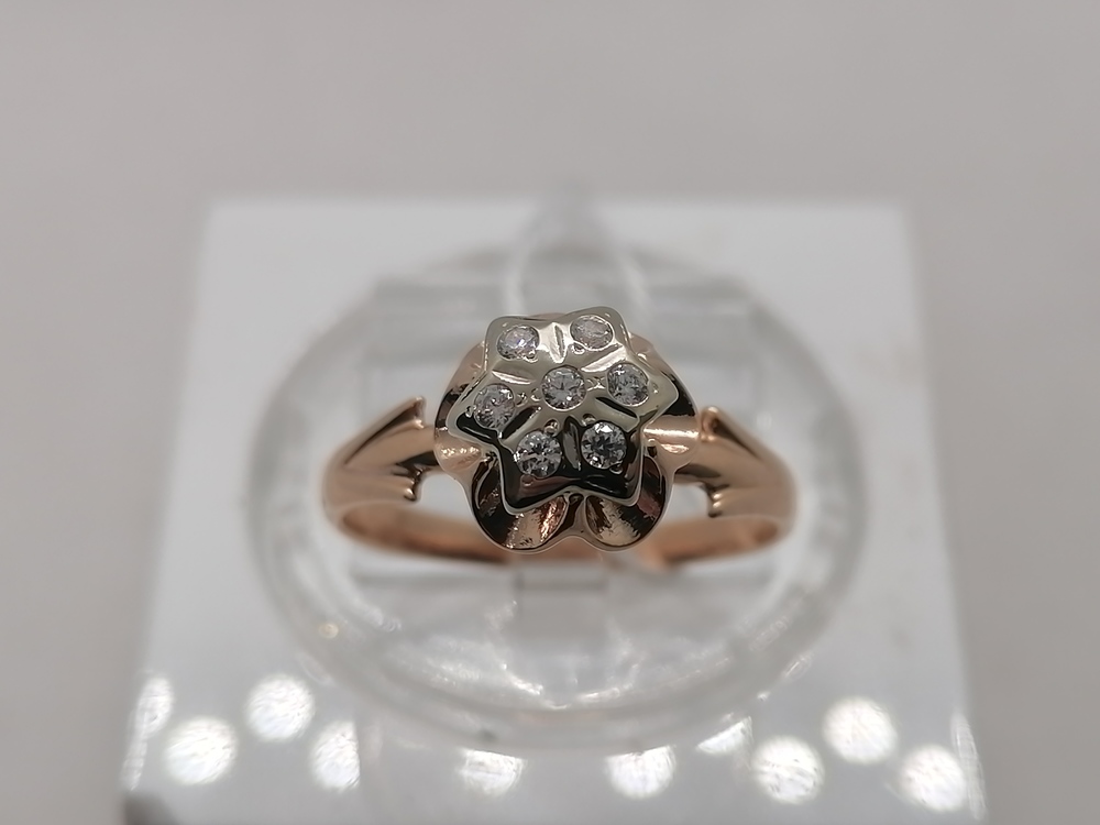 КОЛКМИ585 КОЛЬЦО С КАМНЯМИ (Au 585)