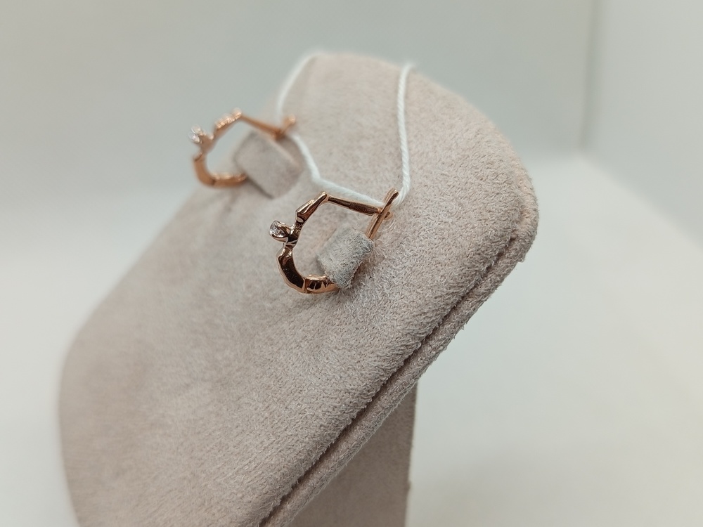 СЕРЬГИ С КАМНЕМ (Au 585)