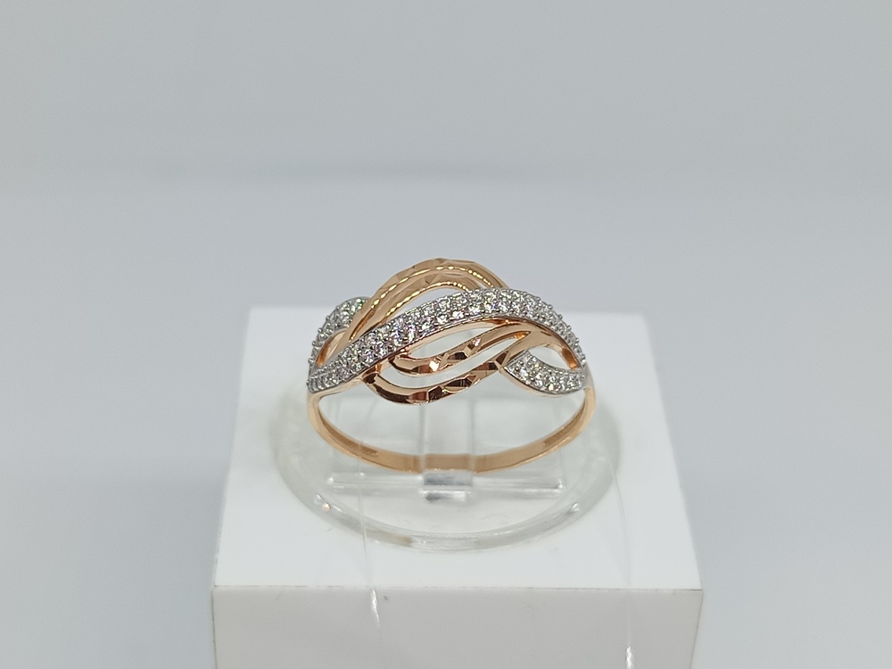 КОЛЬЦО С КАМНЯМИ (Au 585)