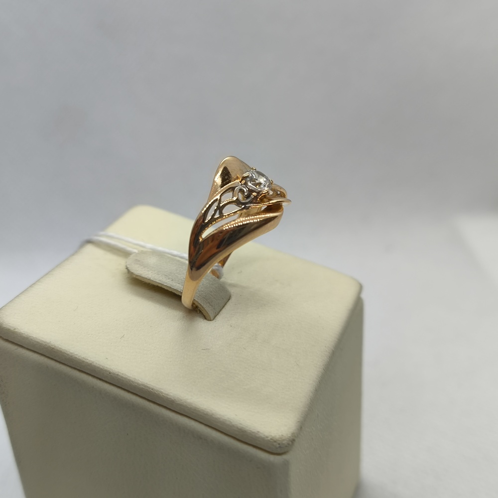 КОЛКМ585 КОЛЬЦО С КАМНЕМ (Au 585)