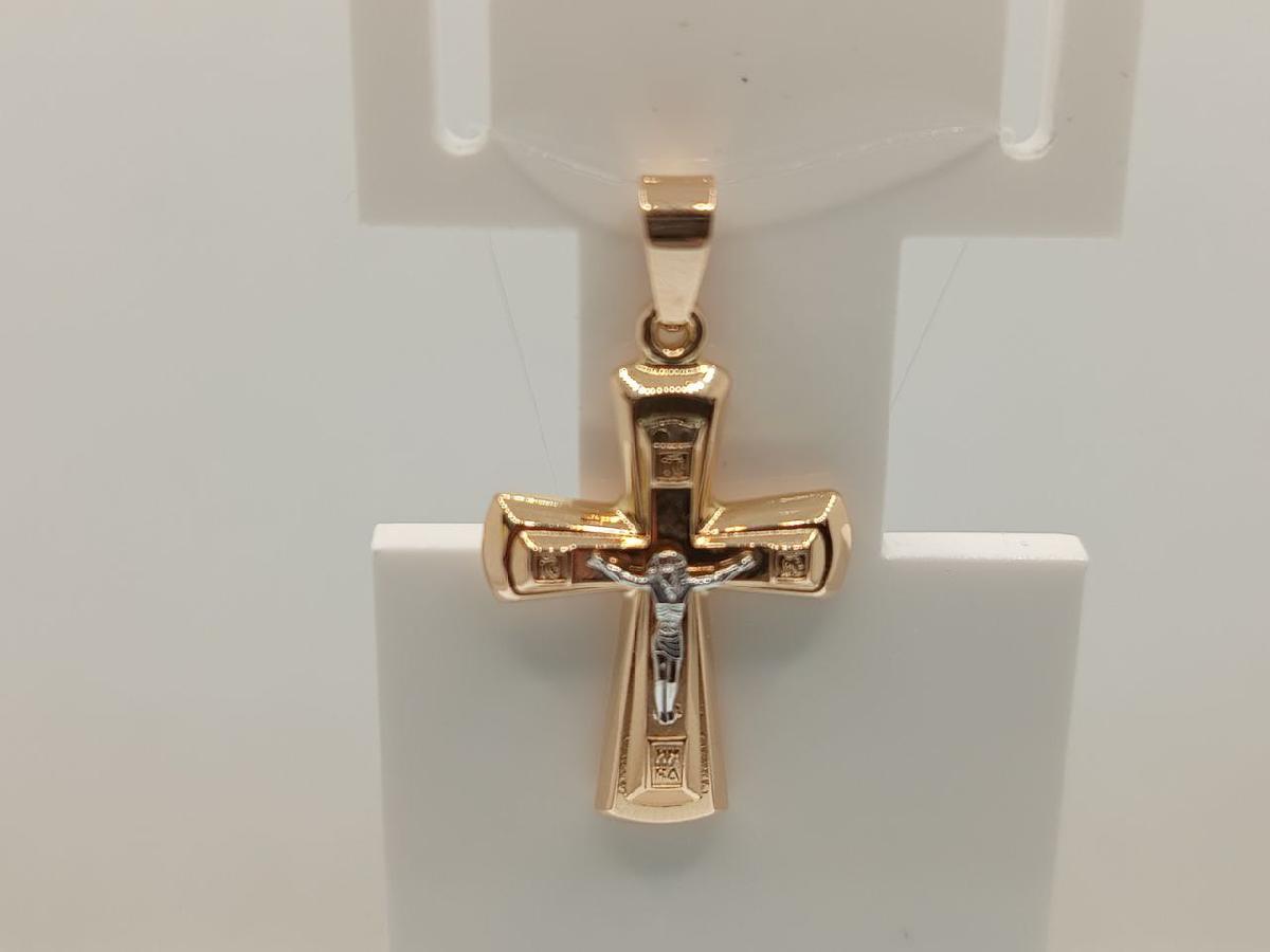 ПОДВЕСКА КРЕСТ без камня (Au 585)