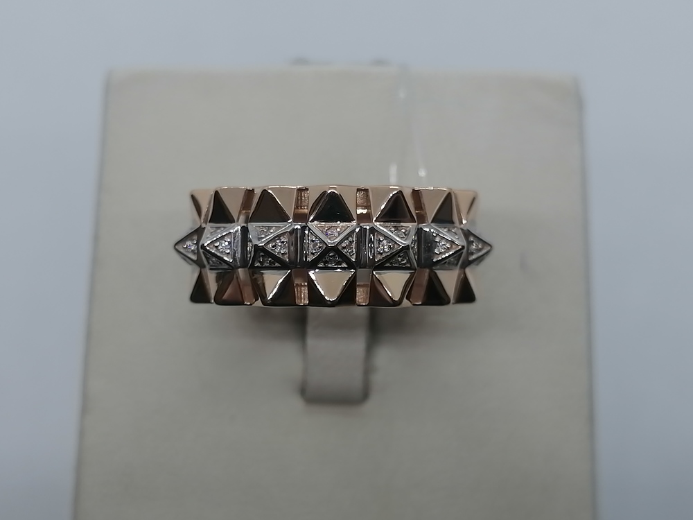 КОЛЬЦО С КАМНЯМИ (Au 585)