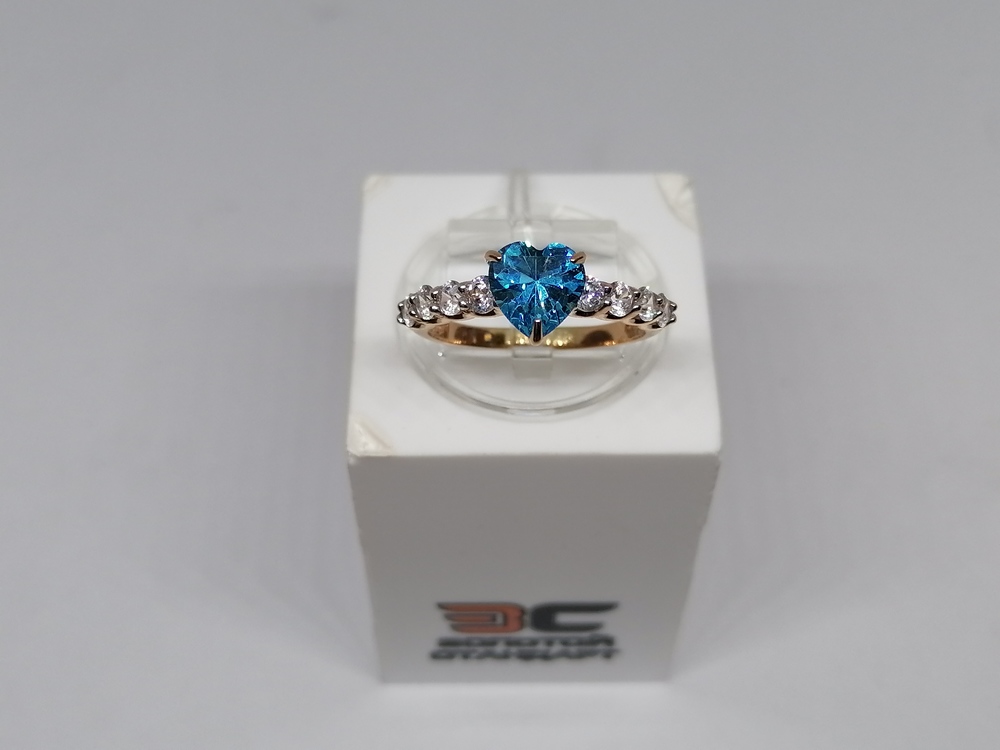 КОЛКМИ585 КОЛЬЦО С КАМНЯМИ (Au 585)