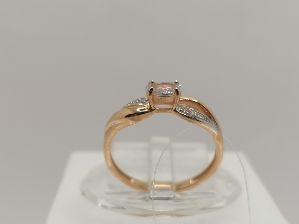 КОЛЬЦО С КАМНЯМИ (Au 585)