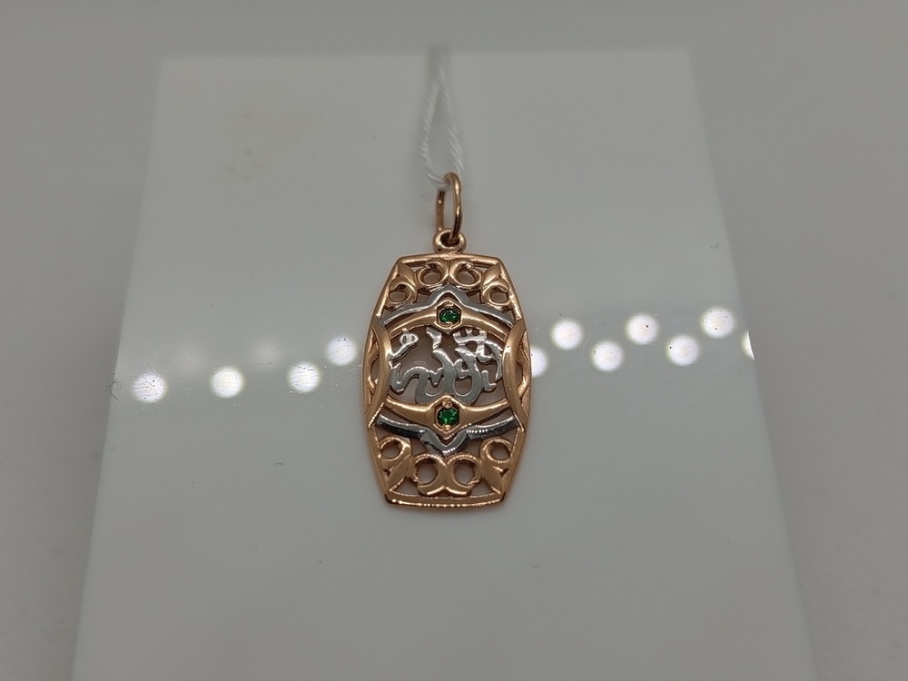 ПОДКМИ585 ПОДВЕСКА С КАМНЯМИ (Au 585)