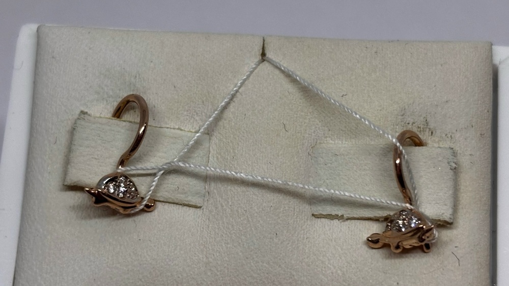 СЕРЬГИ С КАМНЯМИ (Au 585)