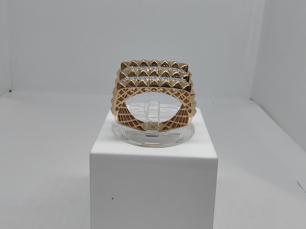 КОЛЬЦО С КАМНЯМИ (Au 585)