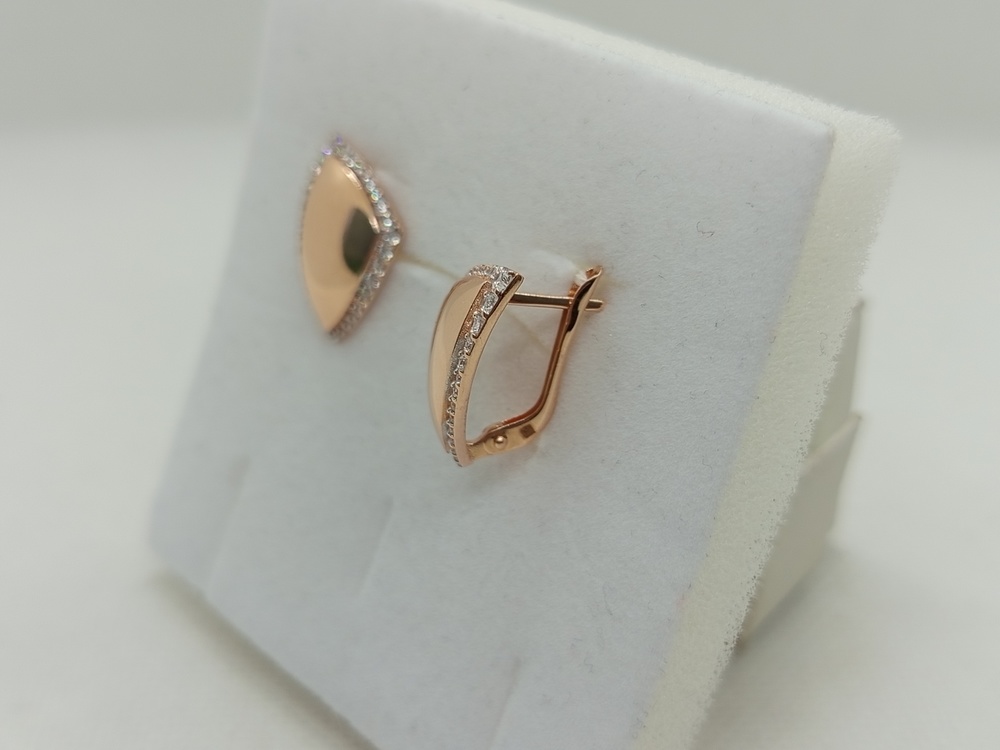 СКМИ585 СЕРЬГИ С КАМНЯМИ (Au 585)