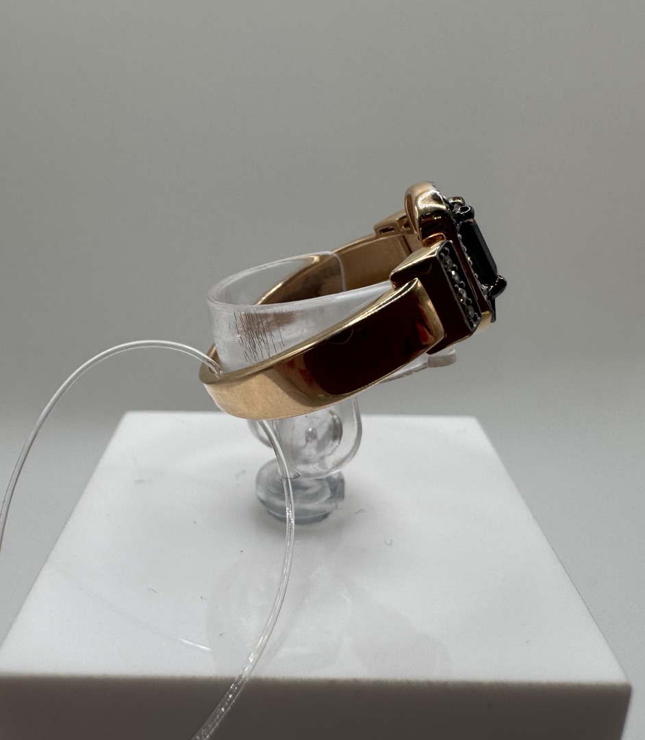 КОЛЬЦО Бриллиант, сапфир (Au 585)