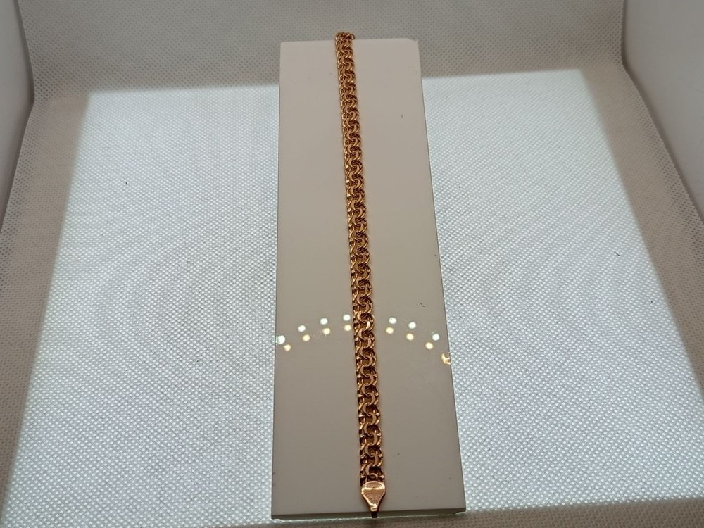 БРАСЛЕТ ПУСТОТЕЛЫЙ Бисмарк (Au 585)