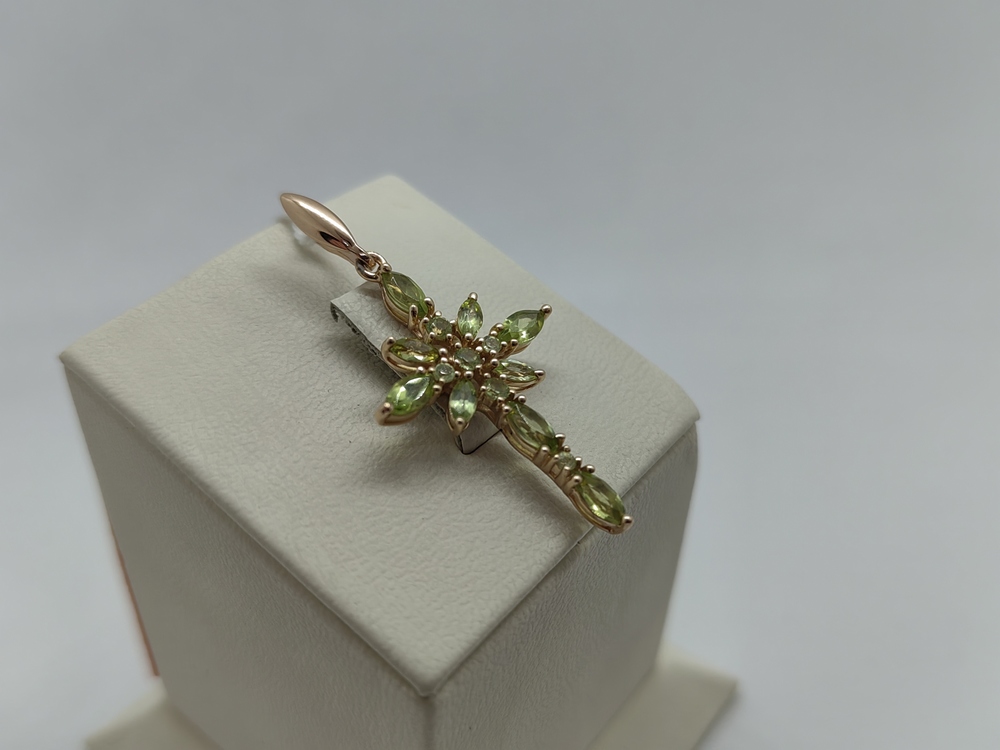 ПОДККИ585 ПОДВЕСКА КРЕСТ С КАМНЯМИ (Au 585) ПОДККИ585 ПОДВЕСКА КРЕСТ С КАМНЯМИ (Au 585)