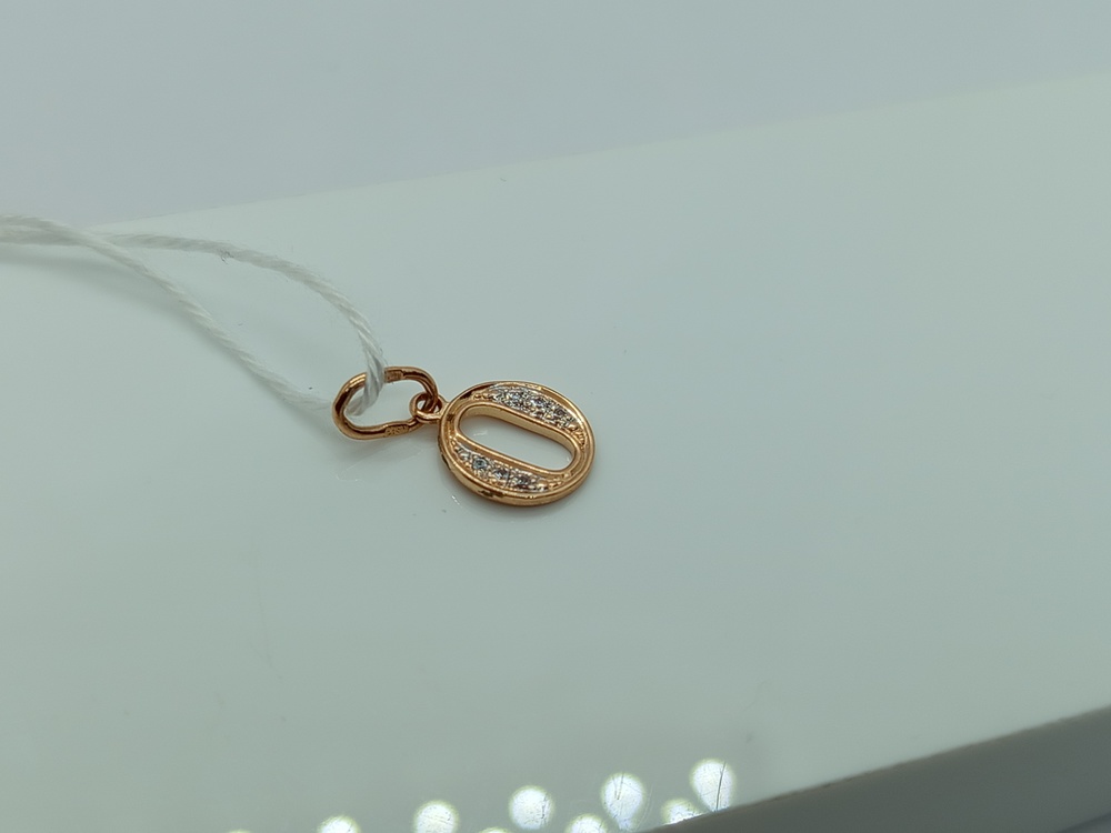 ПОДВЕСКА БУКВА О Au 585