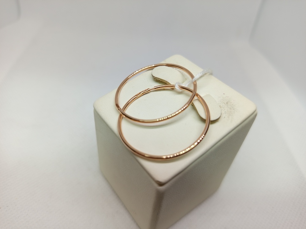 СКОН585 СЕРЬГИ КОНГО (Au 585)