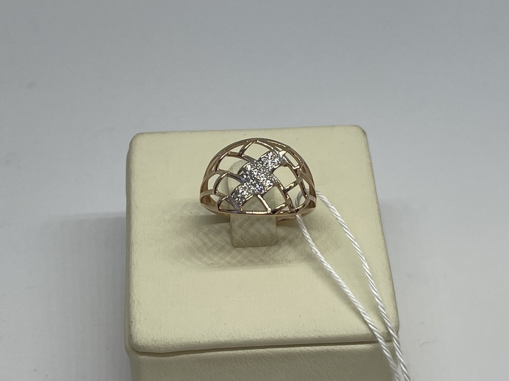 КОЛКМИ585 КОЛЬЦО С КАМНЯМИ (Au 585)