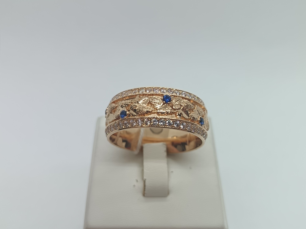 КОЛКМИ585 КОЛЬЦО С КАМНЯМИ (Au 585)